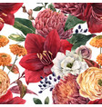 watercolor floral pattern vector image