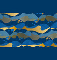 horizontal abstract waves with geometric texture vector image