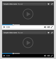 web video player vector image