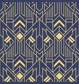 abstract art deco modern geometric tiles blue vector image vector image