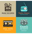audio logo set vector image vector image