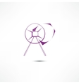 concrete mixer icon vector image