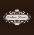 decorative frame in vintage style vector image