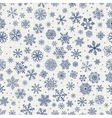 winter snow flakes doodles vector image vector image