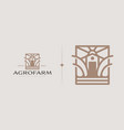 agriculture farm logo universal creative premium vector image vector image