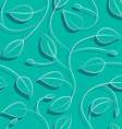 leaves on a vine seamless pattern vector image