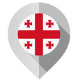 marker with flag for map vector image
