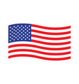 american waving flag vector image
