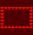 heart red pattern vector image vector image