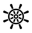 icon of steering wheel vector image