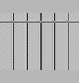 realistic metal prison grilles isolated vector image