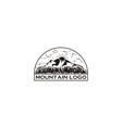 logo mountain vector image
