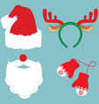 christmas icon set vector image