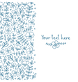 florals on the background vector image vector image