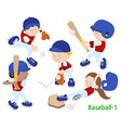 baseball 1 vector image