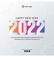 happy new year banner design vector image