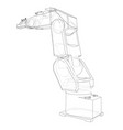 industrial robot manipulator vector image