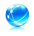 network sphere icon vector image vector image