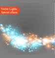 dust on a transparent backgroundbright starsthe vector image