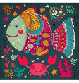 happy fish vector image vector image
