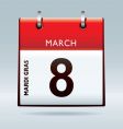 mardi gras calendar vector image