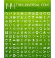 large collection of thin universal web icon set vector image