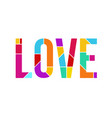 phrase love vector image vector image