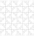 puzzles seamless line pattern vector image vector image