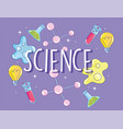 science research laboratory discovery study flask vector image