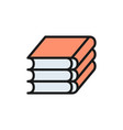 books law codes flat color icon vector image vector image