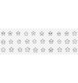 stars with emoji faces doodle set vector image vector image
