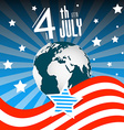 4 th july independence day american flag vector image