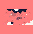 abstract background in a modern trendy style vector image
