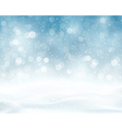 silver blue winter christmas blurry lights vector image vector image