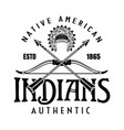 native american indians apache tribe vector image vector image