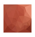 burnt sienna orange abstract low polygon vector image