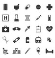 pharmacy icons on white background vector image