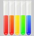 test tube set vector image vector image