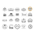 badge for small businesses - beauty salon sticker vector image vector image