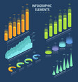 business elements of infographic a set vector image