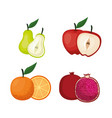 delicious fruits healthy food vector image