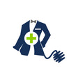 clothing for doctor tailor service vector image