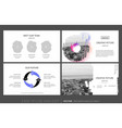creative presentation templates with editable vector image vector image
