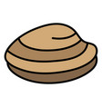 brown rock nature vector image