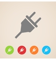 electric plug icon vector image