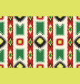 ikat seamless pattern black and white ethnic vector image