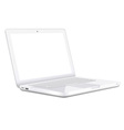 modern white laptop vector image