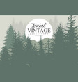 pine forest background silhouettes of wild vector image