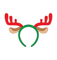 reindeer horns vector image