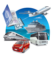 travel and journey transport vector image